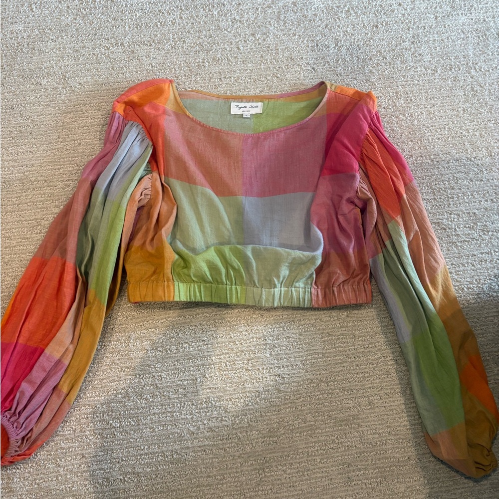 Rujita Sheith Vibrant Patchwork Blouse with Long Sleeves
Unworn